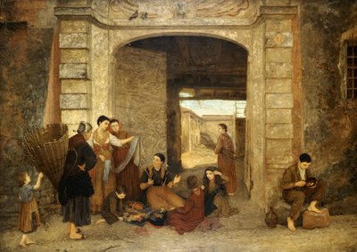 Ebedi Kapı Cairate, Lombardiya, 1876. by Louisa Starr