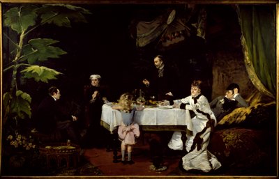 Serada kahvaltı Louise Abbema (1858-1927) 1877 Sun tarafından Tablo. 1,94x3,08 m Pau, Güzel Sanatlar Müzesi. by Louise Abbéma