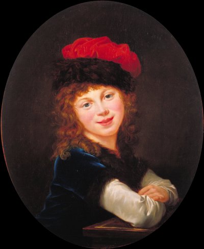 bir kızın portresi by Elisabeth Louise Vigee-Lebrun