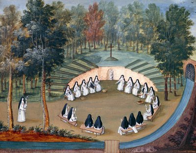 Port-Royal des Champs Manastırı, Louise-Magdeleine Hortemels (1688-1767), Fransa tarafından yalnızlıkta buluşan Rahibeler by Louise Magdeleine Hortemels