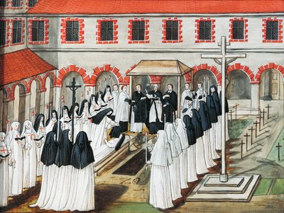 Port-Royal des Champs Manastırı, Bir rahibenin cenazesi by Louise Magdeleine Hortemels