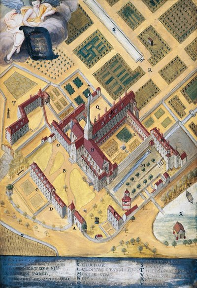 Port-Royal des Champs Manastırı, genel görünüm, Louise-Magdeleine Hortemels (1688-1767), Fransa by Louise Magdeleine Hortemels