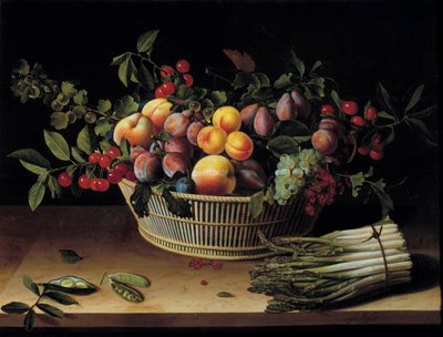 meyve sepeti ile natürmort by Louise Moillon