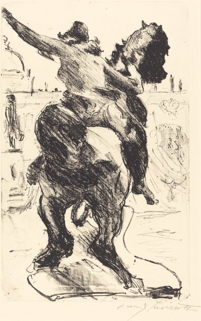 Bir Amazon Heykeli..., 1916. by Lovis Corinth