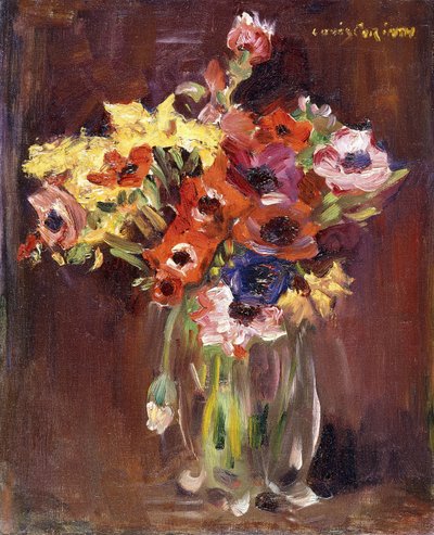 anemonlar; Anemonen, 1910 by Lovis Corinth