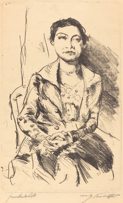 Anneliese Halbe, 1918. by Lovis Corinth