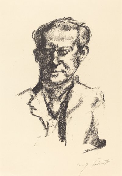Arno Holz, 1922. by Lovis Corinth