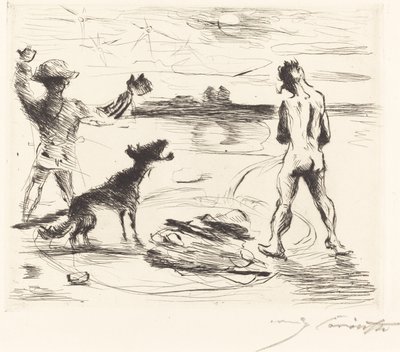 Das Gastmahl des Trimalchio: pl. VII (Trimalchio Ziyafeti: pl. VII) by Lovis Corinth