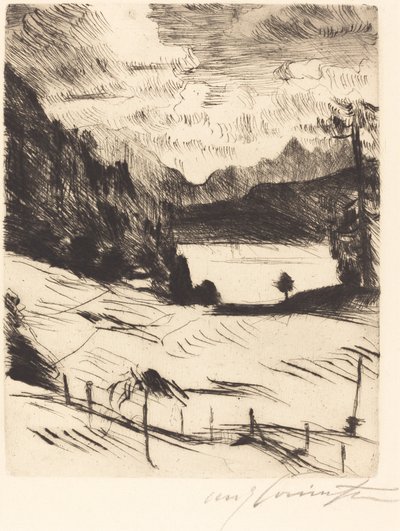Der Walchensee Walchensee, 1920. by Lovis Corinth