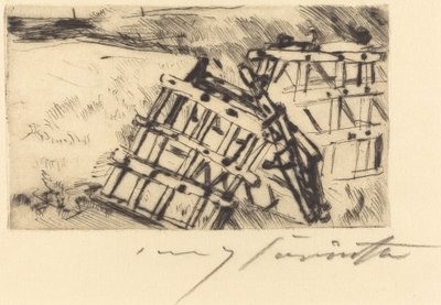 Yumurta Harrow, 1916. by Lovis Corinth