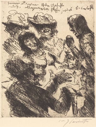 Bir fahişenin güzel yüzü güneş ışığı kadar evrensel olmalı..., 1923. by Lovis Corinth