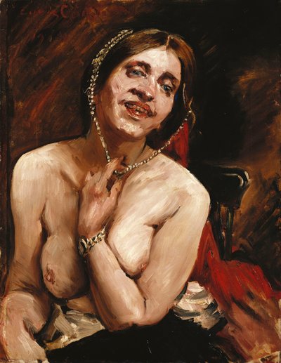 Koltukta Çıplak Kadın by Lovis Corinth