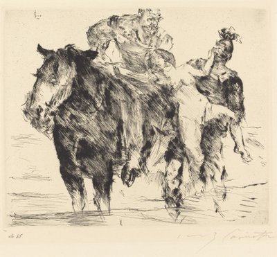 kadın hırsız (tecavüz) by Lovis Corinth