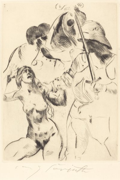 Kadın Kaçırma III Kaçırma III, 1914. by Lovis Corinth