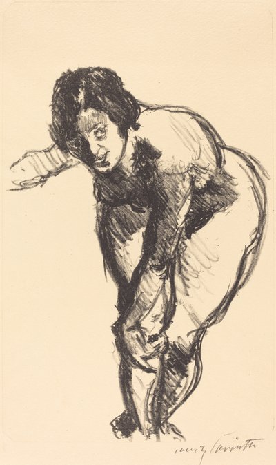 Gebeugter Akt (Çıplak Öne Eğilmiş) by Lovis Corinth