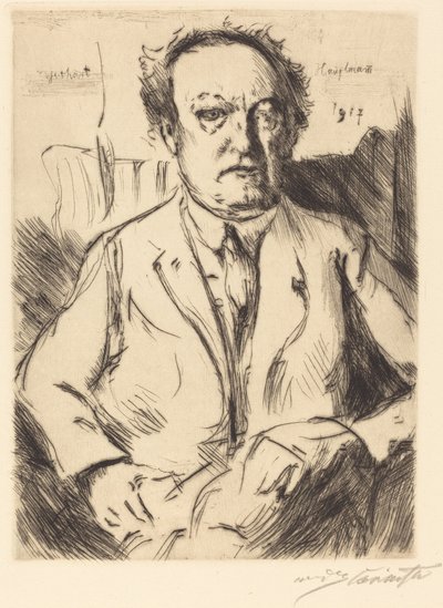 Gerhart Hauptman by Lovis Corinth