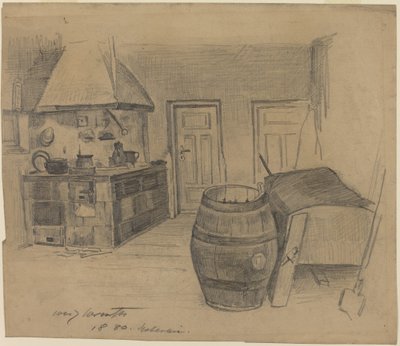 İçişleri, 1880. by Lovis Corinth
