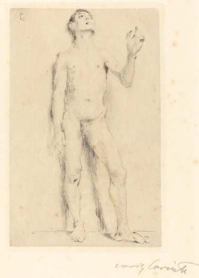 Çıplak Genç Erkek Çıplak, 1905. by Lovis Corinth