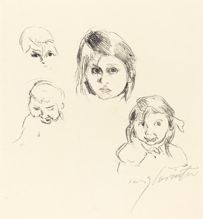 Kinderköpfe (Çocuk Başkanları) by Lovis Corinth