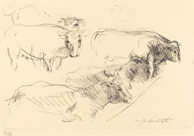 İnekler İnekler, 1910. by Lovis Corinth