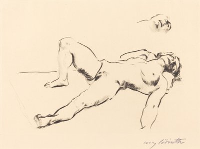 uzanmış kadın çıplak ii by Lovis Corinth