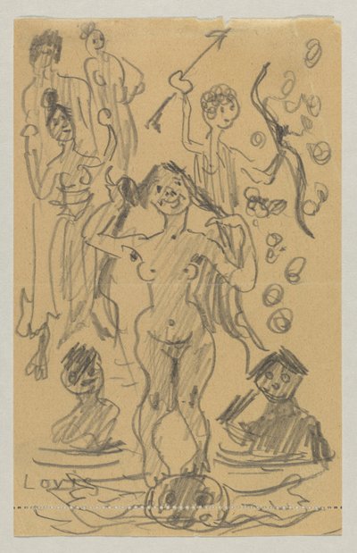 Lovis Corinth ve Carl Strathmann by Lovis Corinth