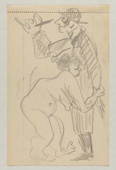 Lovis Corinth ve Carl Strathmann by Lovis Corinth