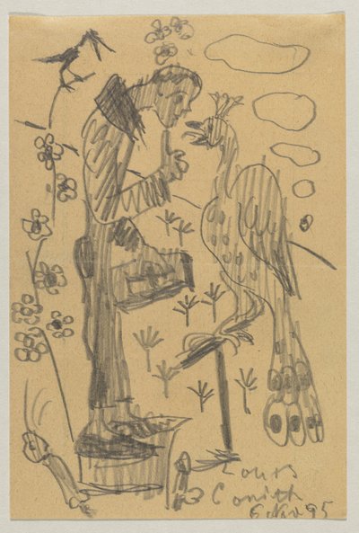 Lovis Corinth ve Carl Strathmann by Lovis Corinth