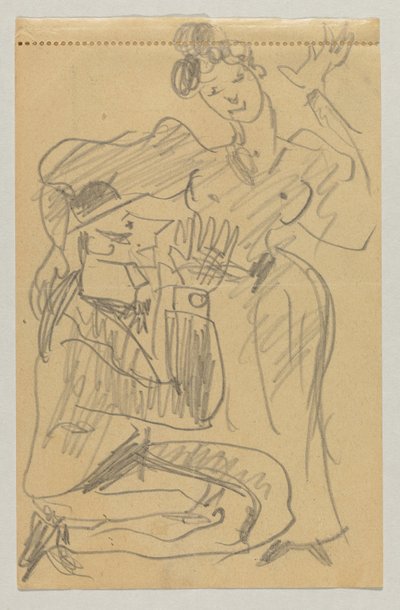 Lovis Corinth ve Carl Strathmann by Lovis Corinth