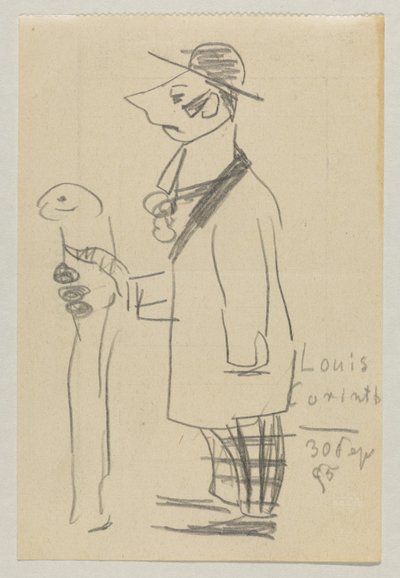 Lovis Corinth ve Carl Strathmann by Lovis Corinth