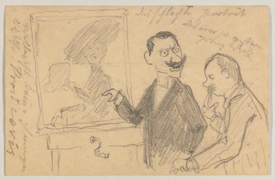 Lovis Corinth'ten Carl Strathmann'a: 27 Mayıs 1901'de damgalanmış kartpostal by Lovis Corinth