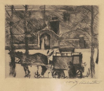 Süt vagonu Süt Vagonu, 1916. by Lovis Corinth