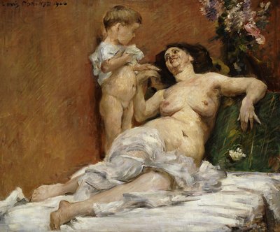 Anne ve Çocuk; Anne ve Çocuk, 1906 by Lovis Corinth