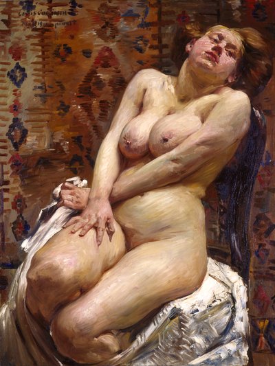 nine, çıplak kadın by Lovis Corinth