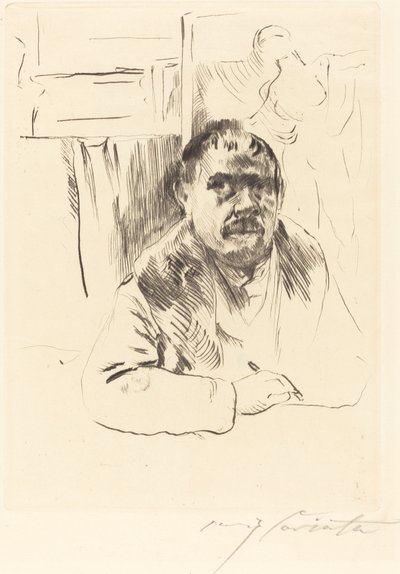 Kürk Mantolu Otoportre by Lovis Corinth