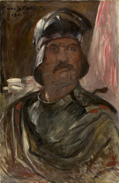 Zırhlı Otoportre, 1911. by Lovis Corinth