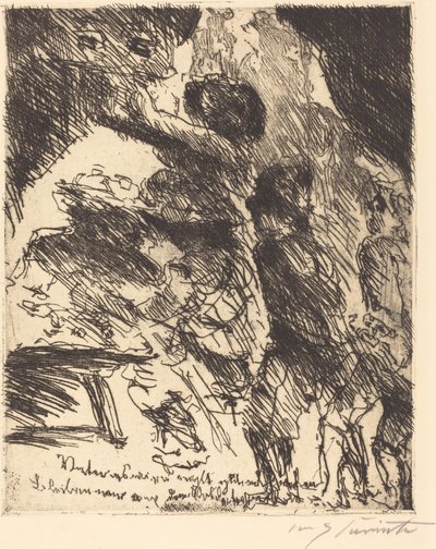 "Baba Bu İş İyi Gelmeyecek, Asker çetesinden uzak durmalıyız" by Lovis Corinth