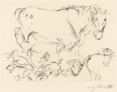Çeşitli Hayvan Çalışmaları by Lovis Corinth