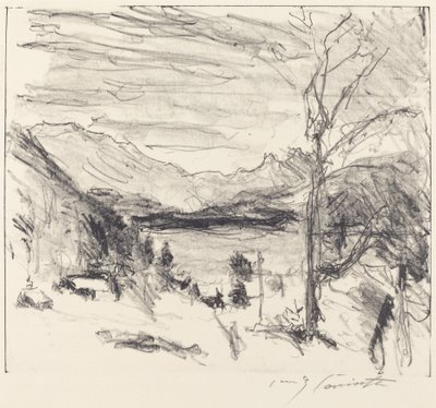 Walchensee siste, Walchensee sis içinde, 1920. by Lovis Corinth
