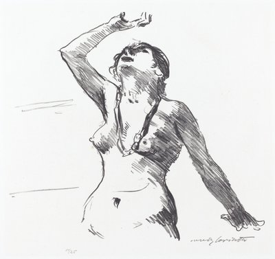 Çıplak Kadın Kendini Savunuyor, 1913. by Lovis Corinth