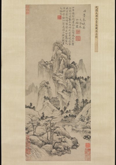İksir Terası Üzerinde Bahar Şafağı, yakl. 1369. by Lu Guang