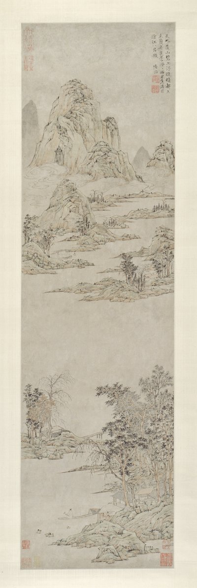 Açık Güz Gökleri Altında Kürek Çekmek (Uzak Dağlar) by Lu Zhi
