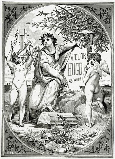 Victor Hugo hayatının bir tanığı tarafından anlattı, 19. Yüzyıl (bw gravür) by Luc Oliver Merson