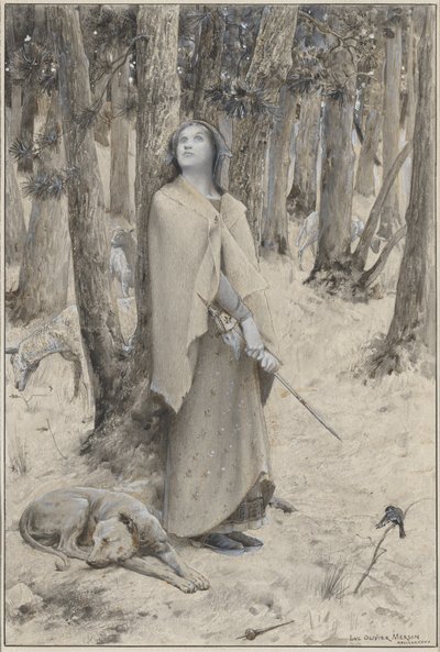 Joan of Arc Sesleri Duyuyor by Luc Olivier Merson