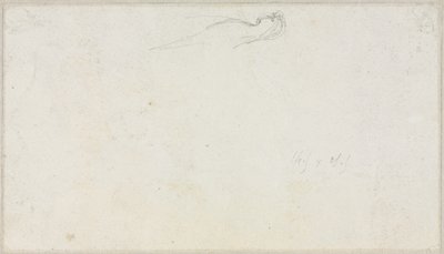 Bir Sfenks Kroki [?] (verso) by Luc Olivier Merson