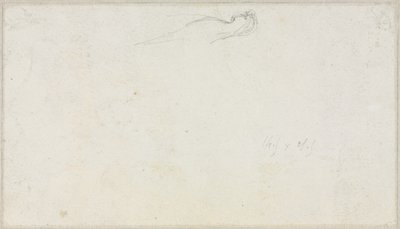 Bir Sfenks taslağı [] verso, c. 1879-80. by Luc Olivier Merson