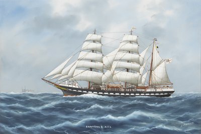 SY Phantom II (kağıt üzerine sulu boya ve guaj boya) by Luca Papaluca