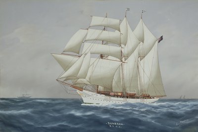 The Sunbeam under Full Sail (kağıt üzerine guaj boya) (bkz. 197336) by Luca Papaluca