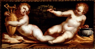 Putti (resim by Luca Cambiaso
