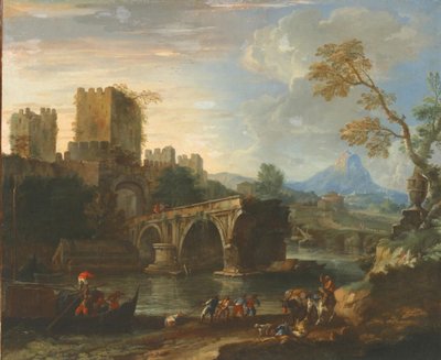 Kırık Köprü ile Capriccio. by Luca Carlevaris